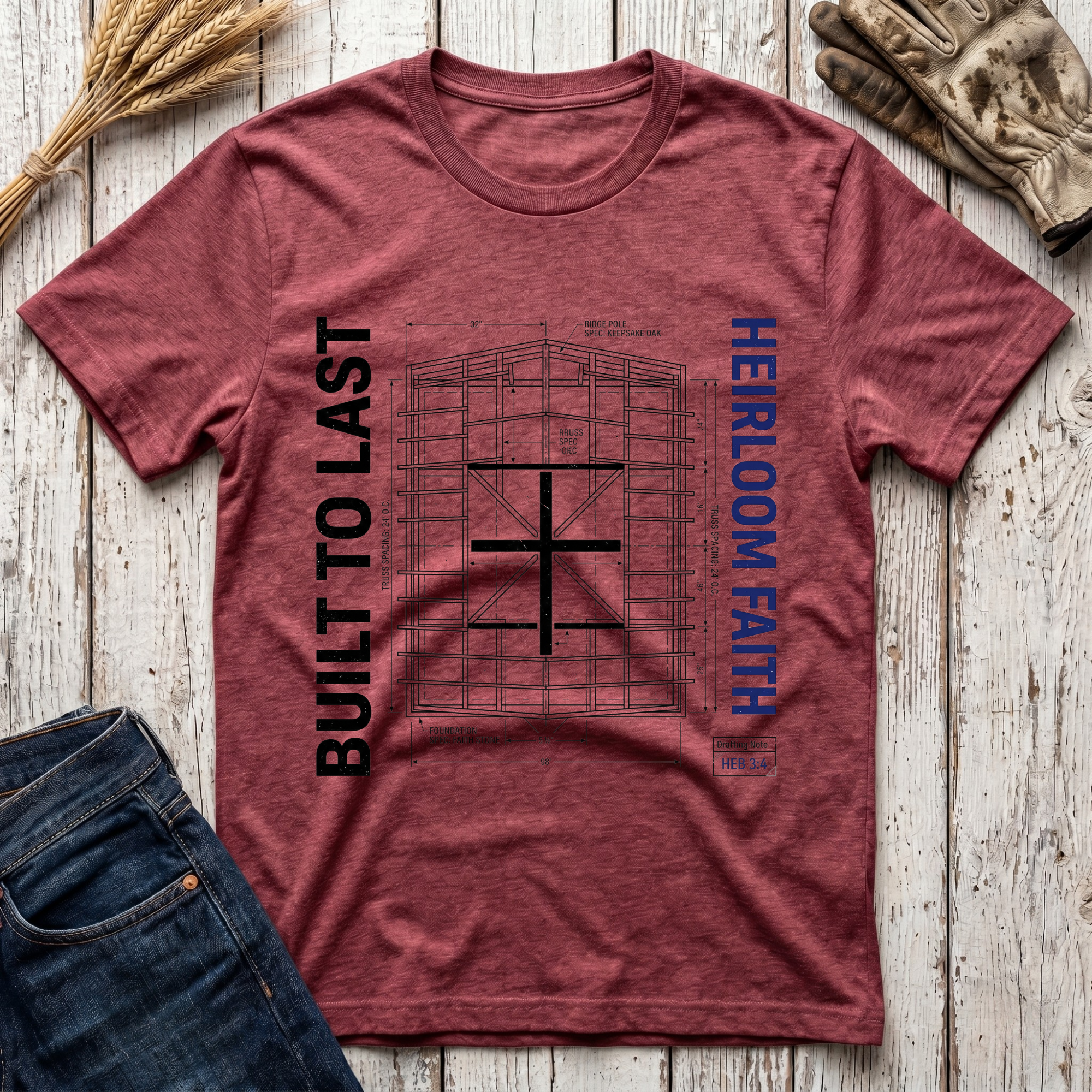 Built to Last Heirloom Faith T-Shirt
