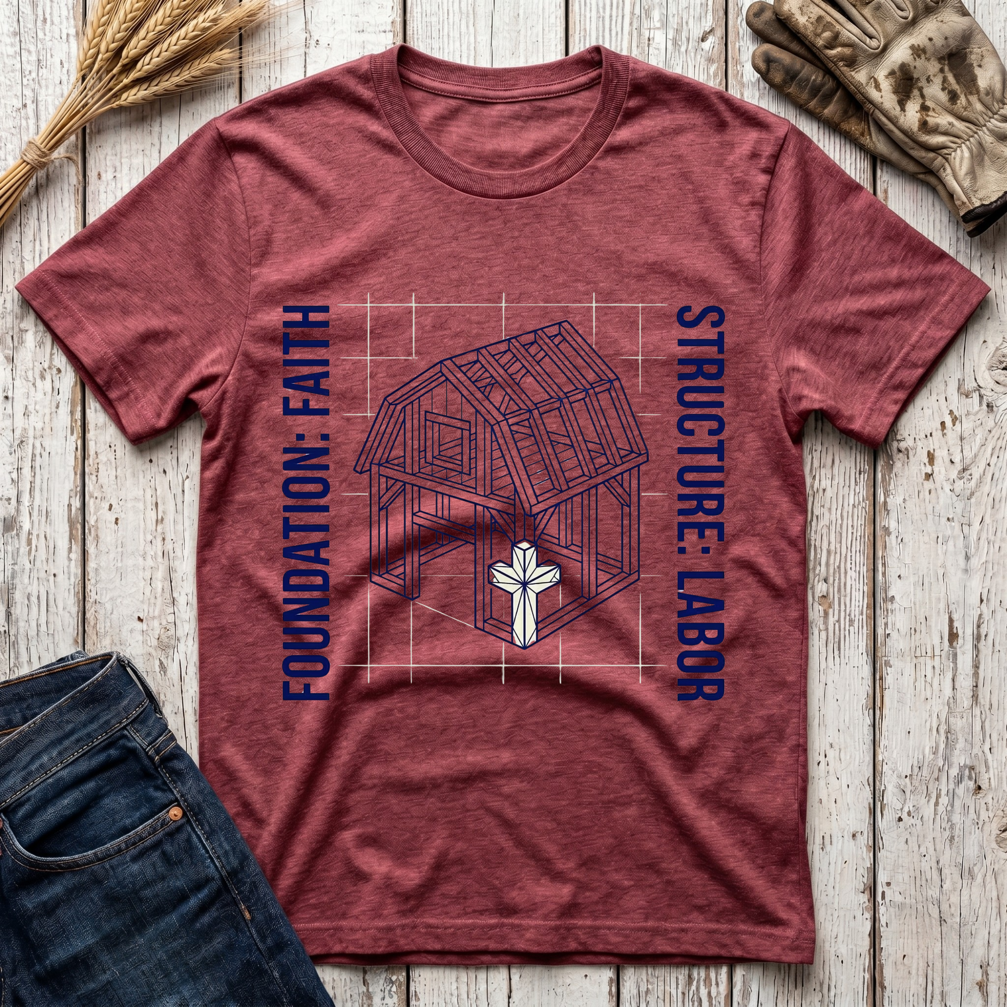 Foundation Faith Structure Labor T-Shirt