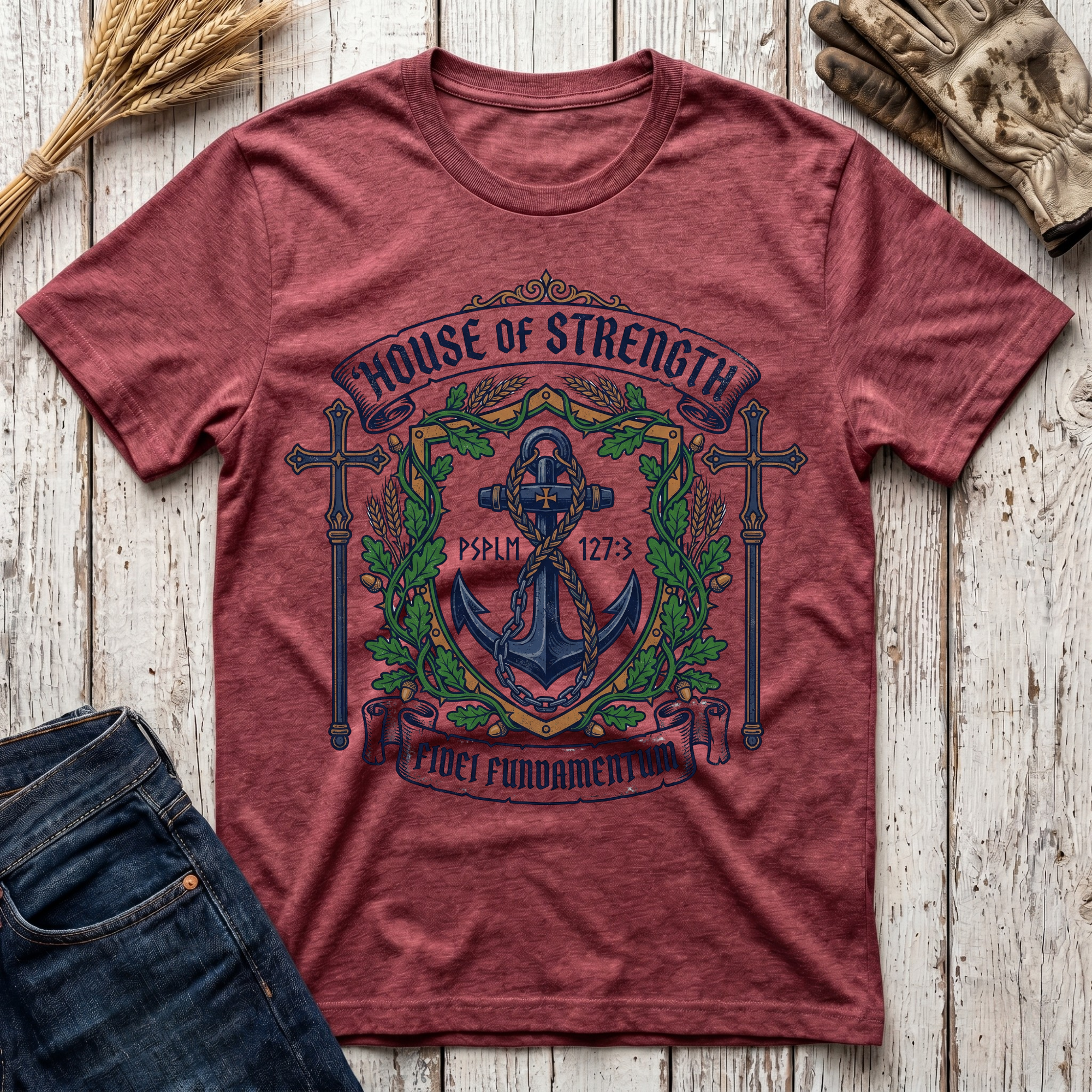 House of Strength Fidei Fundamentum T-Shirt
