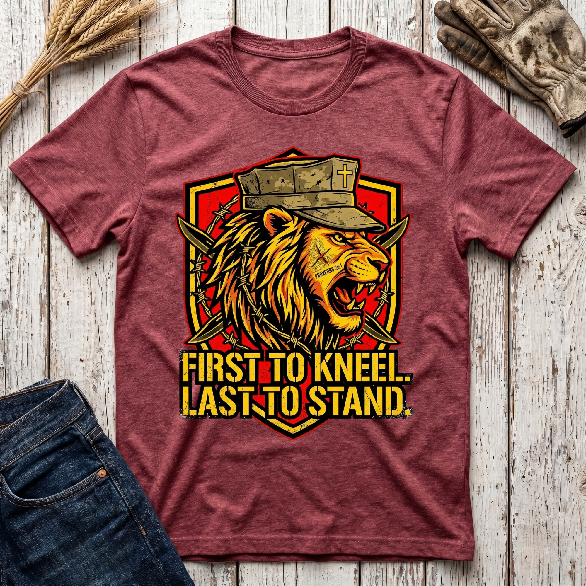 First to Kneel Last to Stand T-Shirt