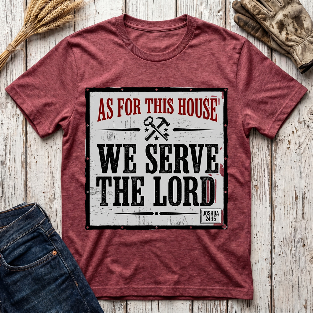 As For This House We Serve The Lord T-Shirt