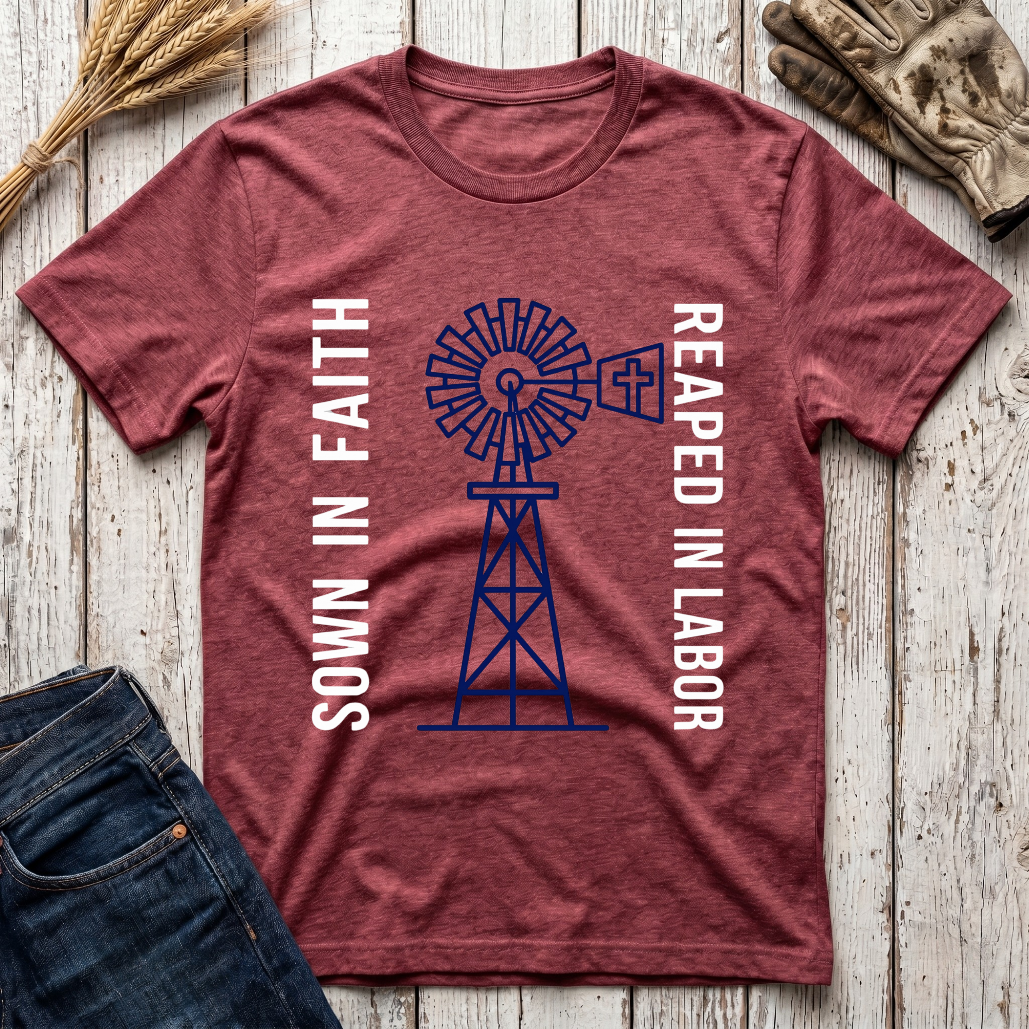 Sown in Faith Reaped in Labor T-Shirt