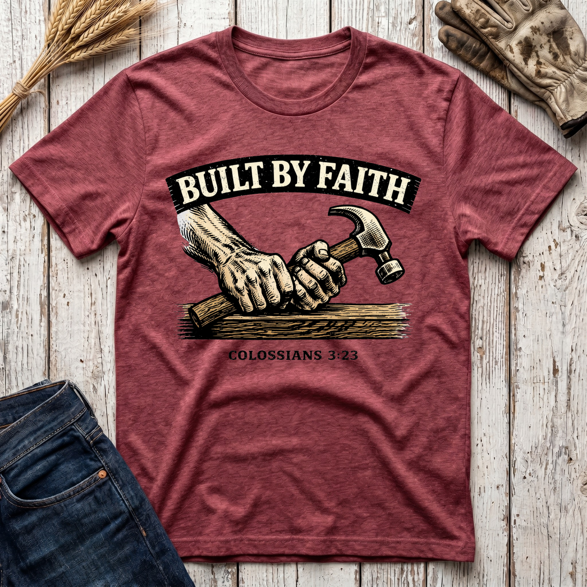 Built By Faith T-Shirt