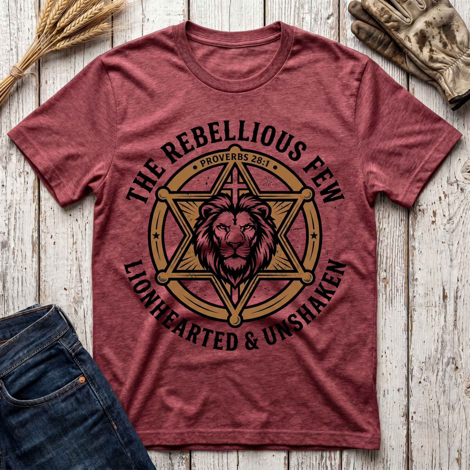 The Rebellious Few Lionhearted & Unshaken T-Shirt