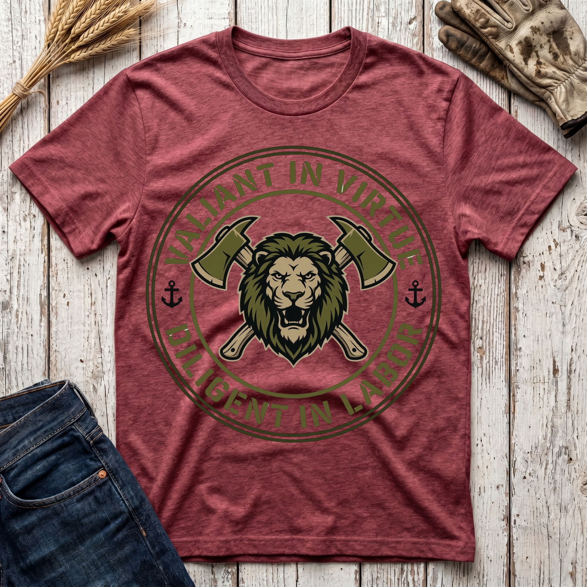 Valiant in Virtue Diligent in Labor T-Shirt