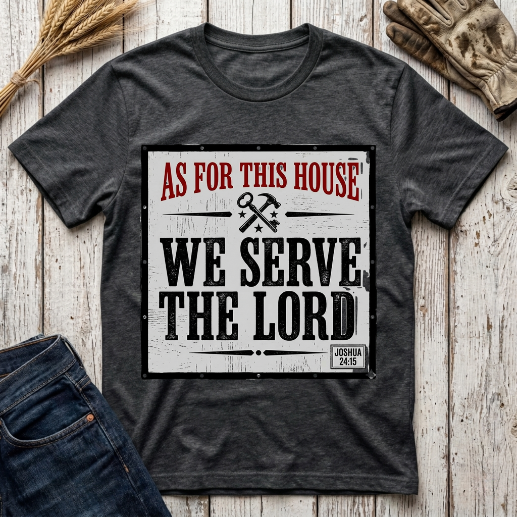 As For This House We Serve The Lord T-Shirt