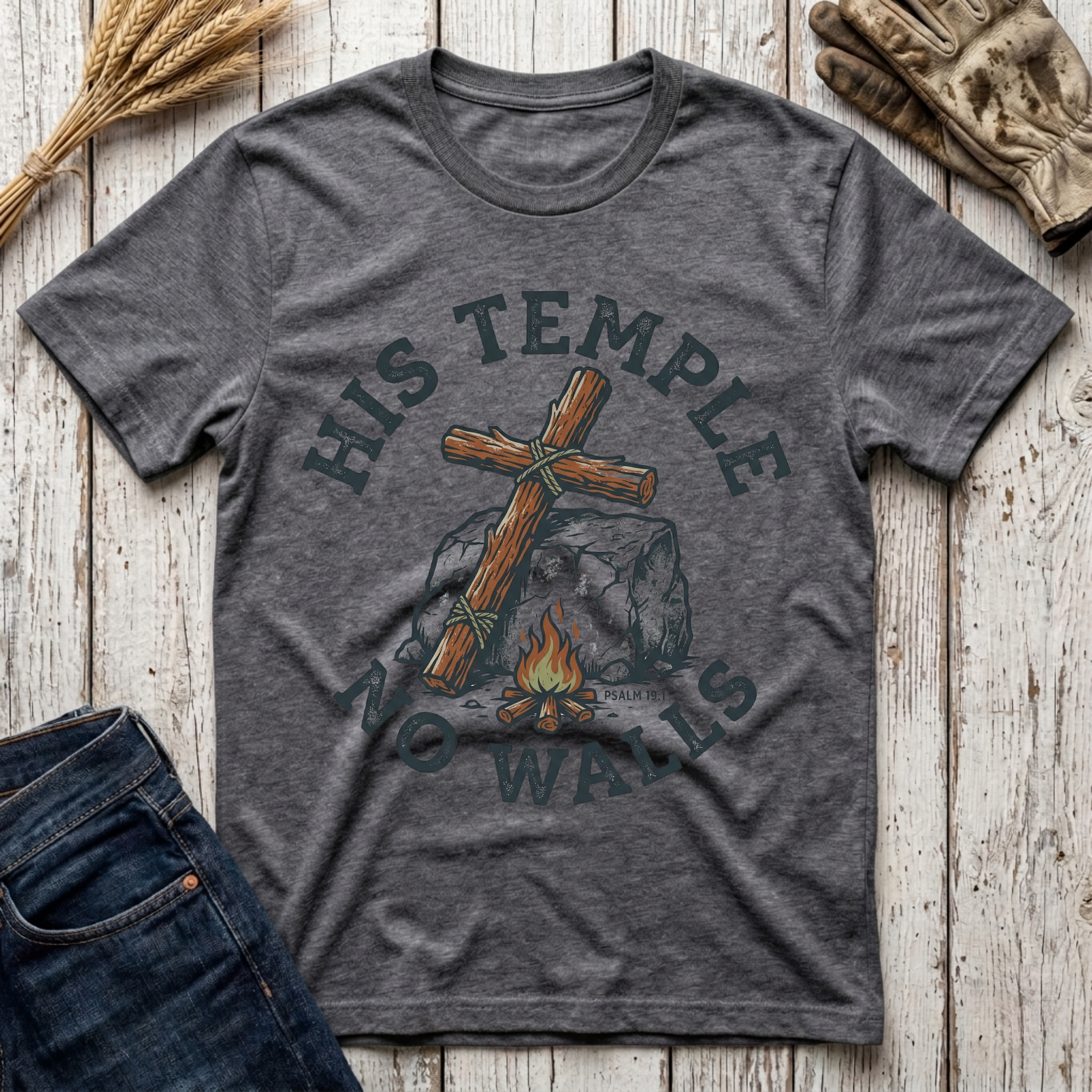 His Temple No Walls T-Shirt