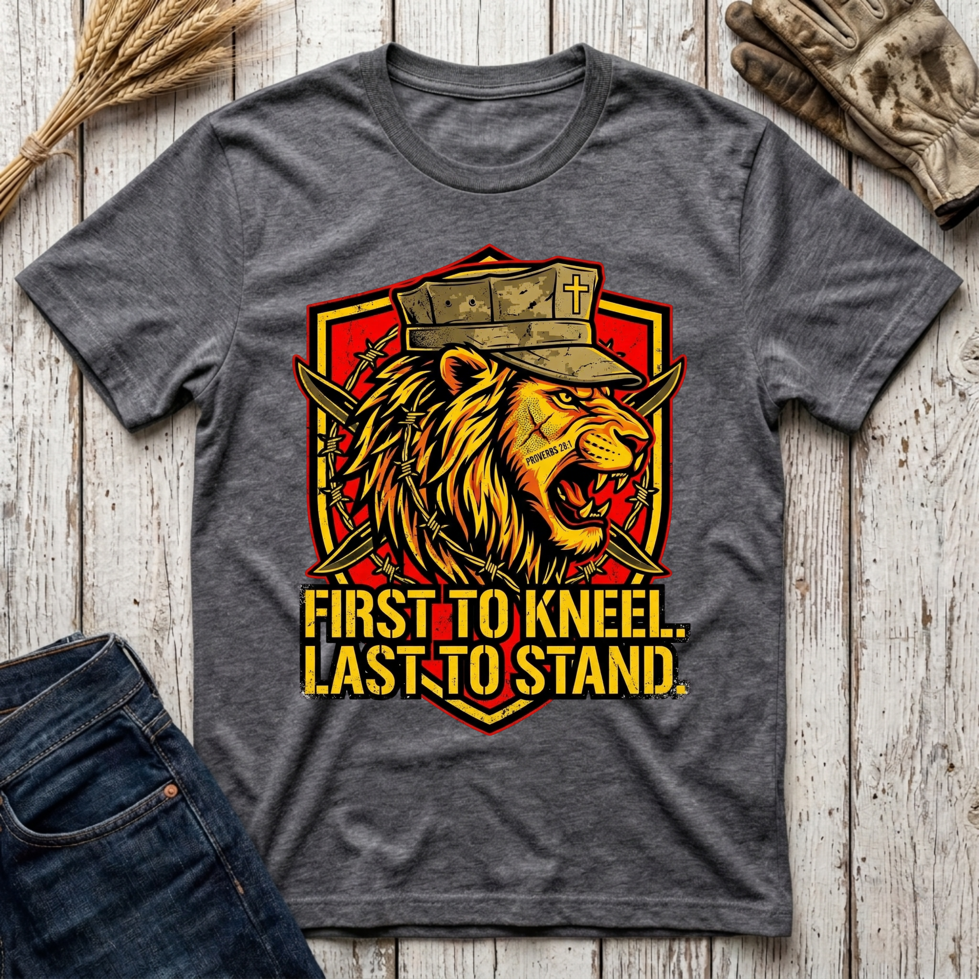 First to Kneel Last to Stand T-Shirt
