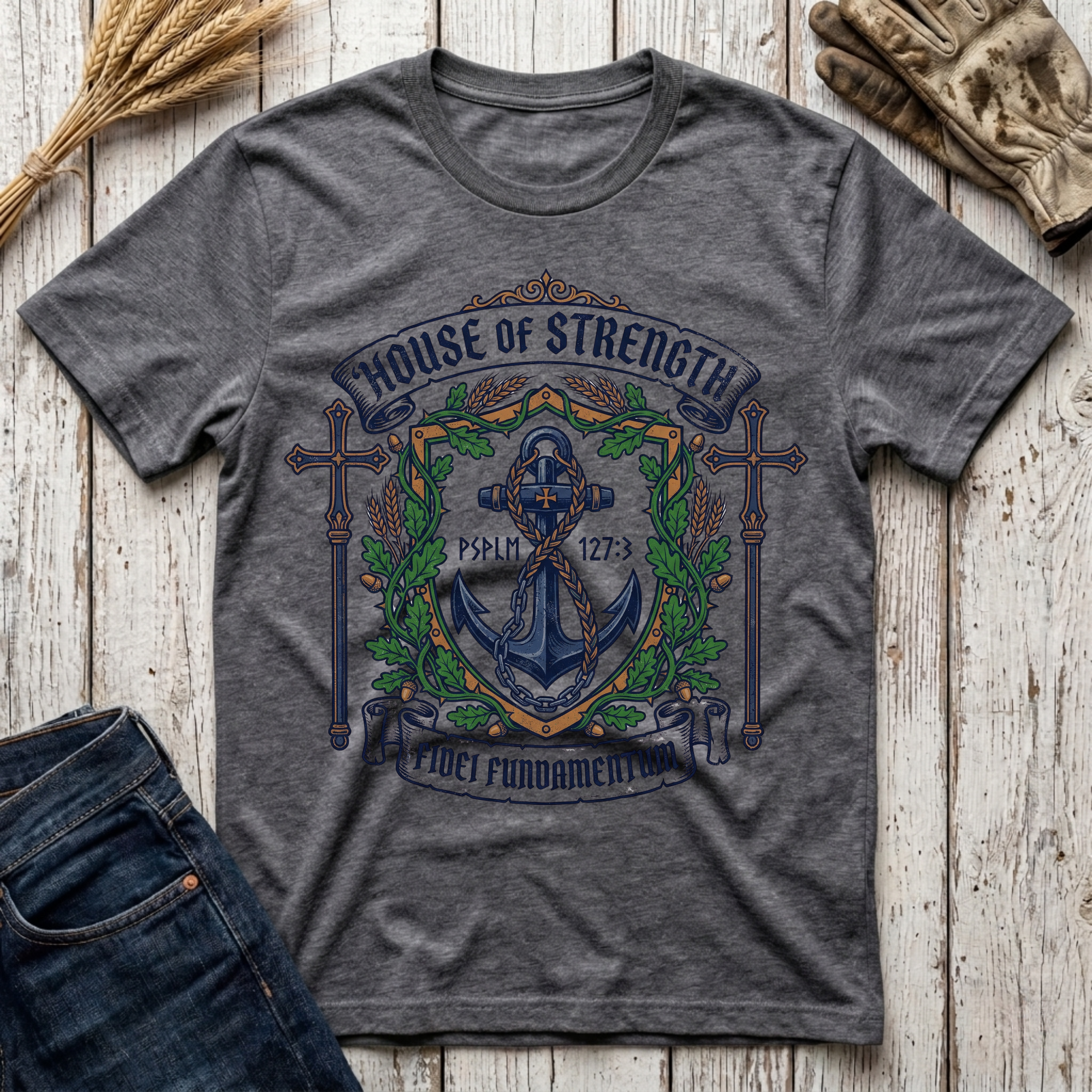 House of Strength Fidei Fundamentum T-Shirt
