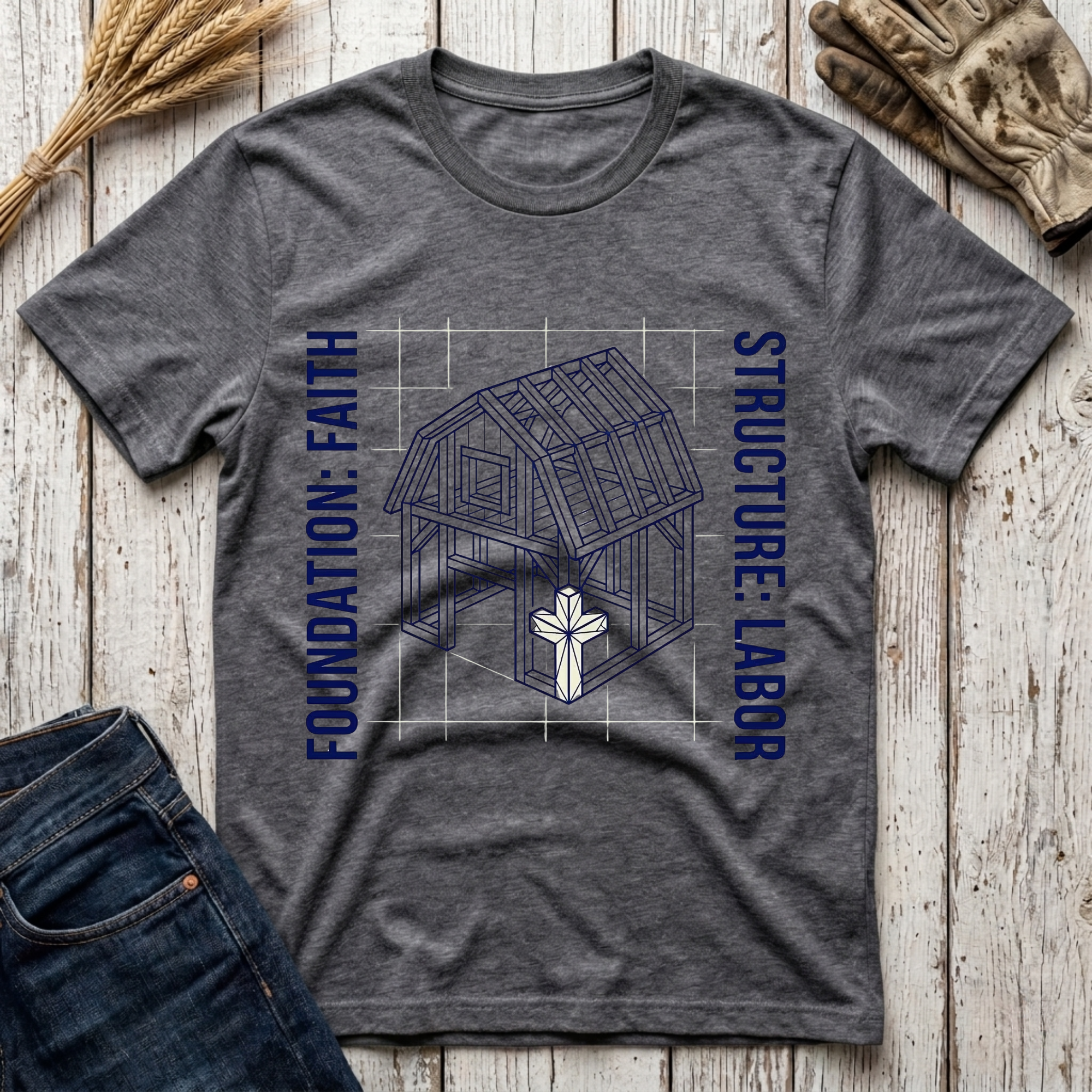 Foundation Faith Structure Labor T-Shirt