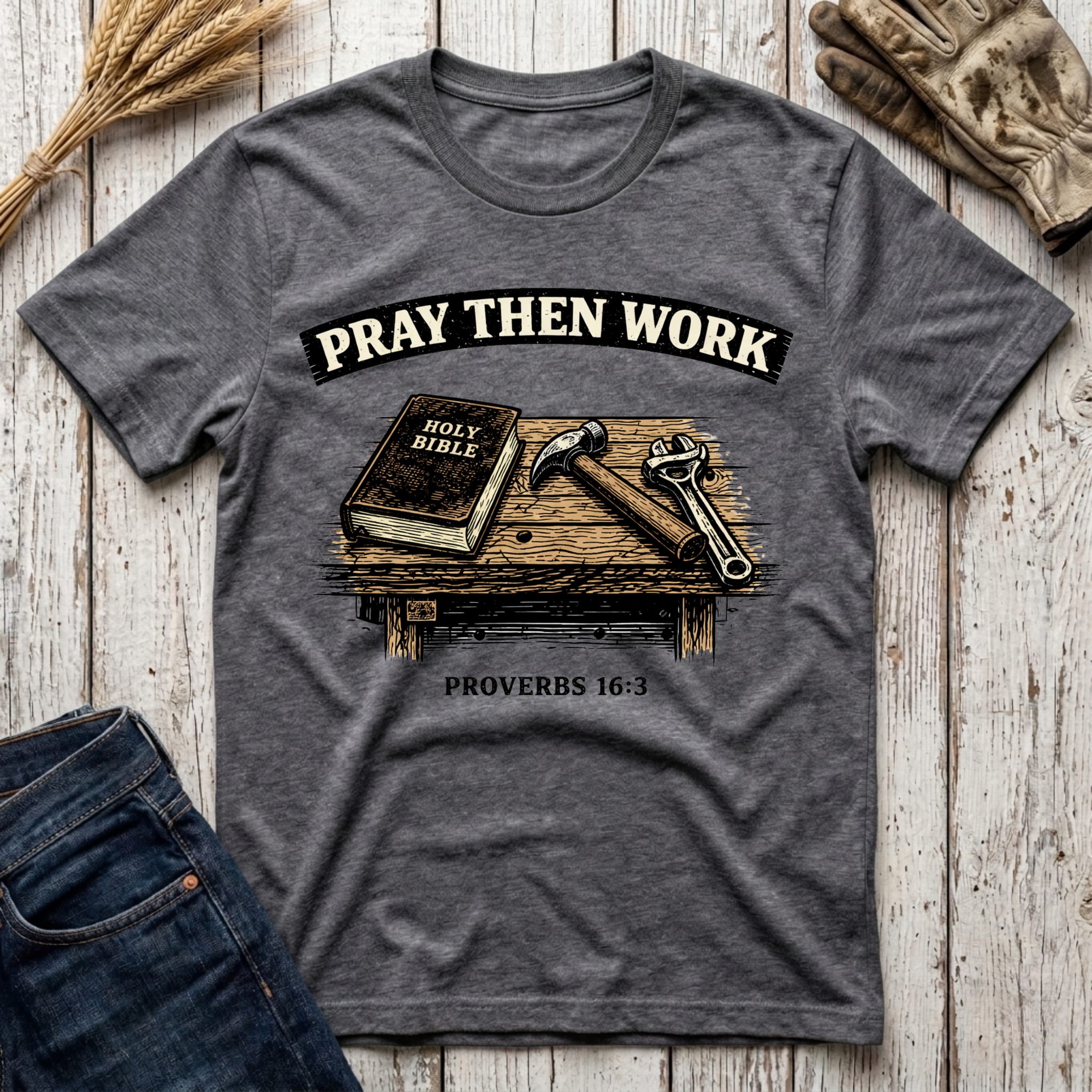 Pray Then Work T-Shirt
