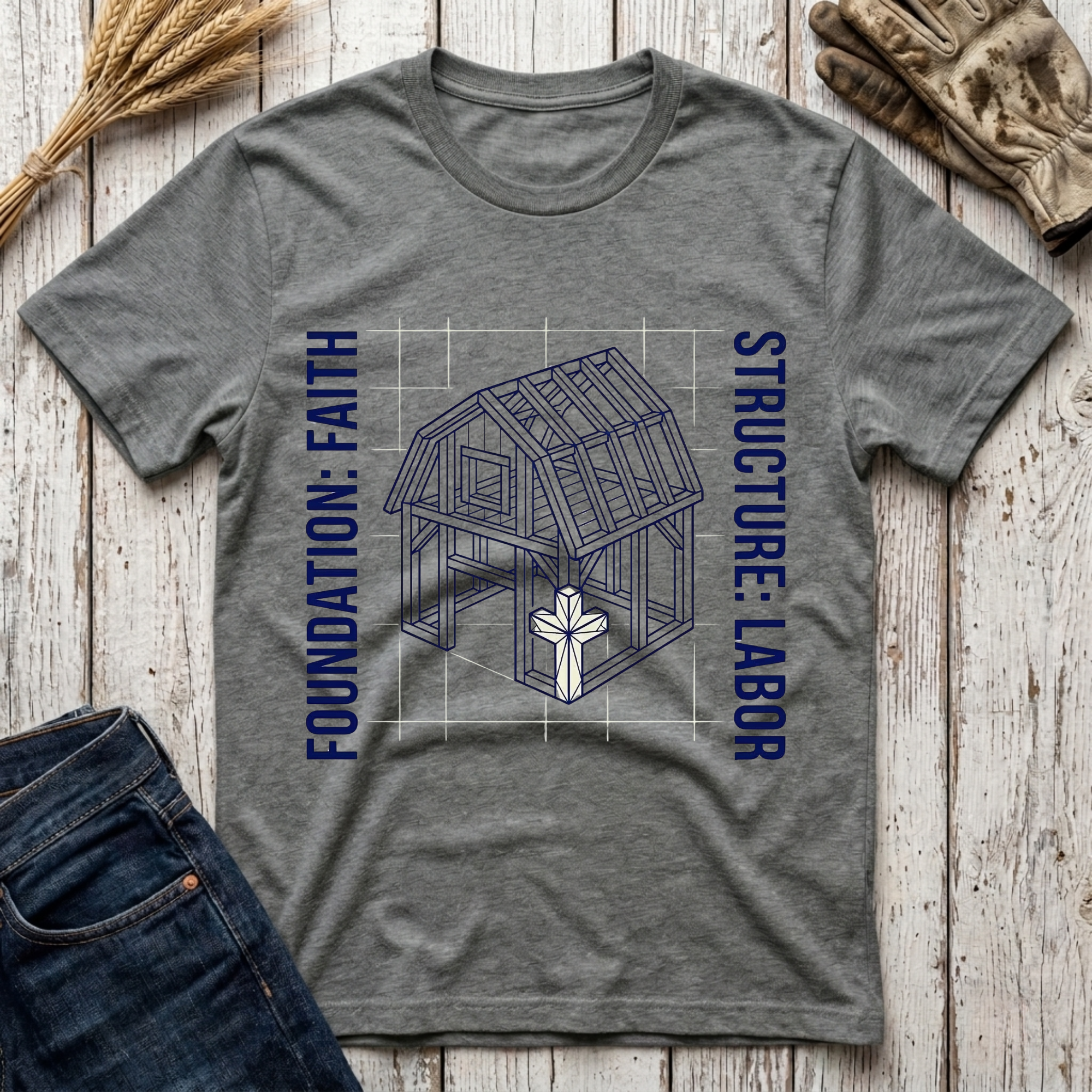 Foundation Faith Structure Labor T-Shirt