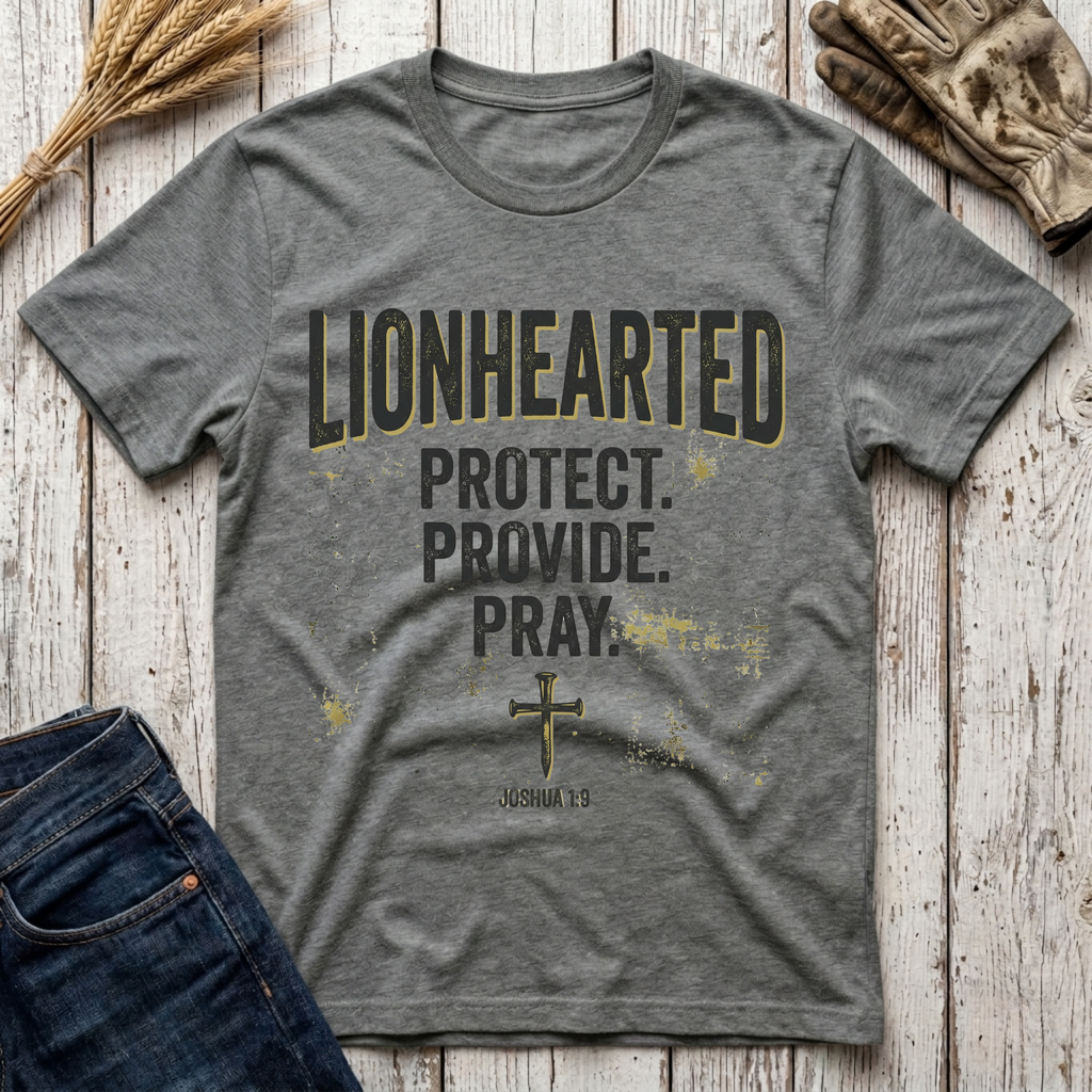 Lionhearted Protect Provide Pray T-Shirt