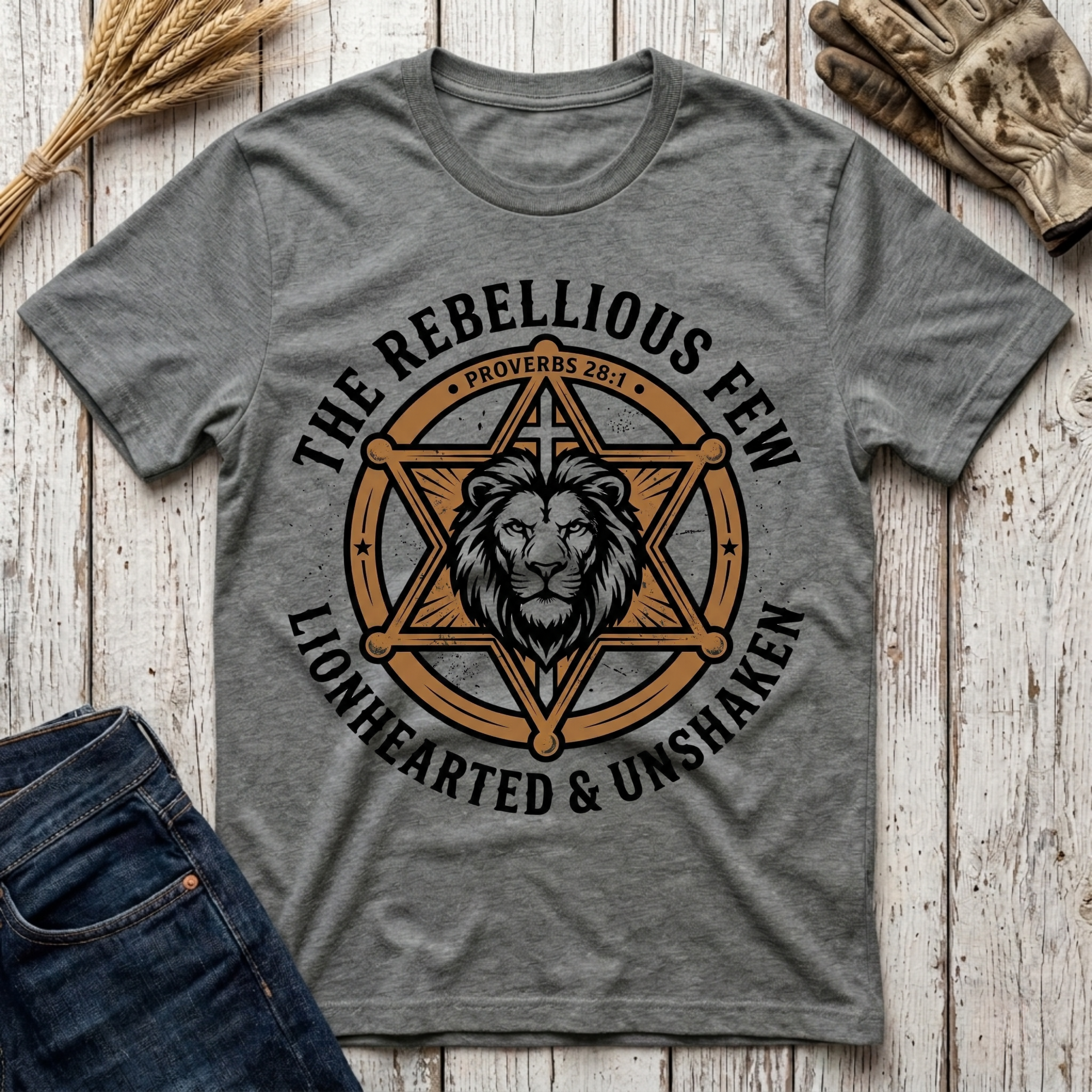 The Rebellious Few Lionhearted & Unshaken T-Shirt