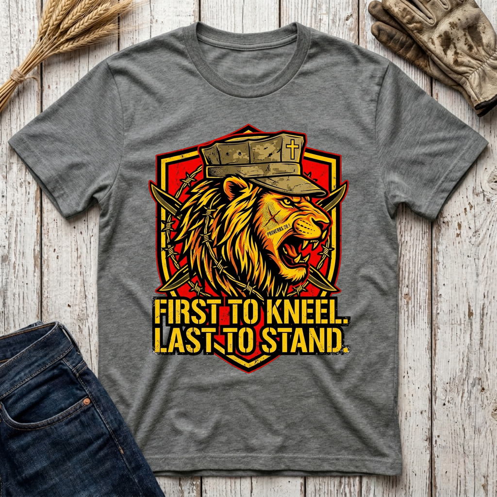 First to Kneel Last to Stand T-Shirt