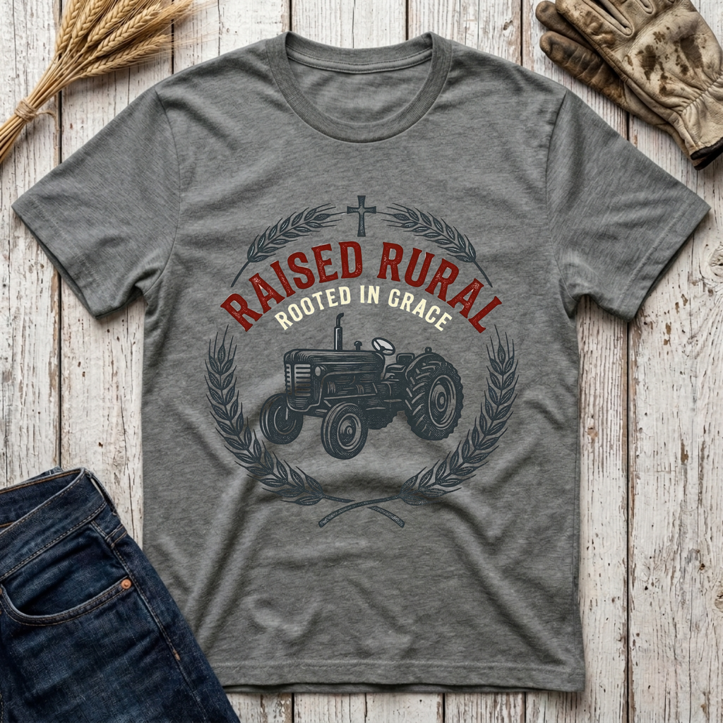 Raised Rural Rooted in Grace T-Shirt