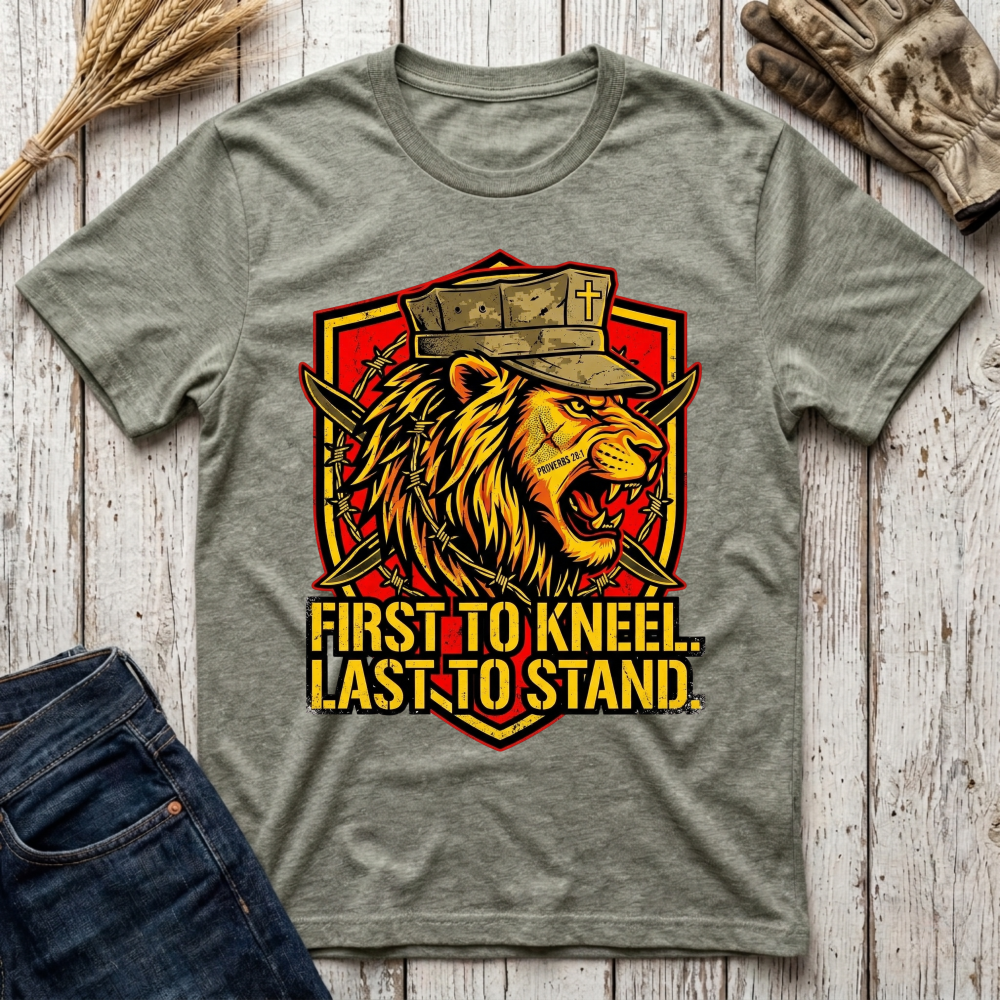 First to Kneel Last to Stand T-Shirt