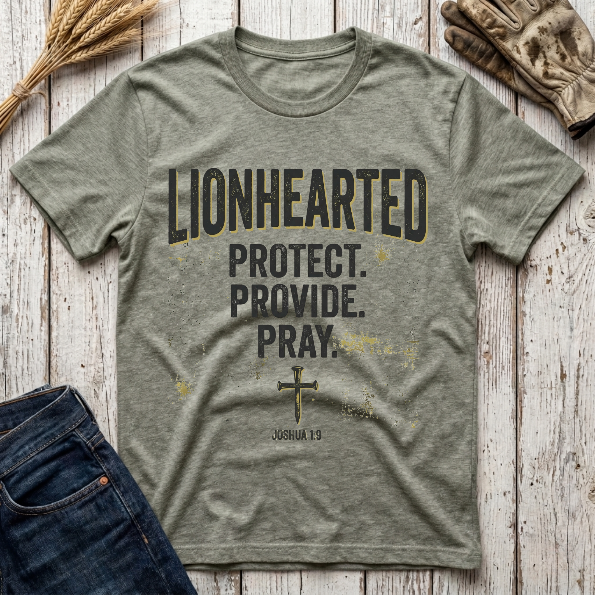 Lionhearted Protect Provide Pray T-Shirt