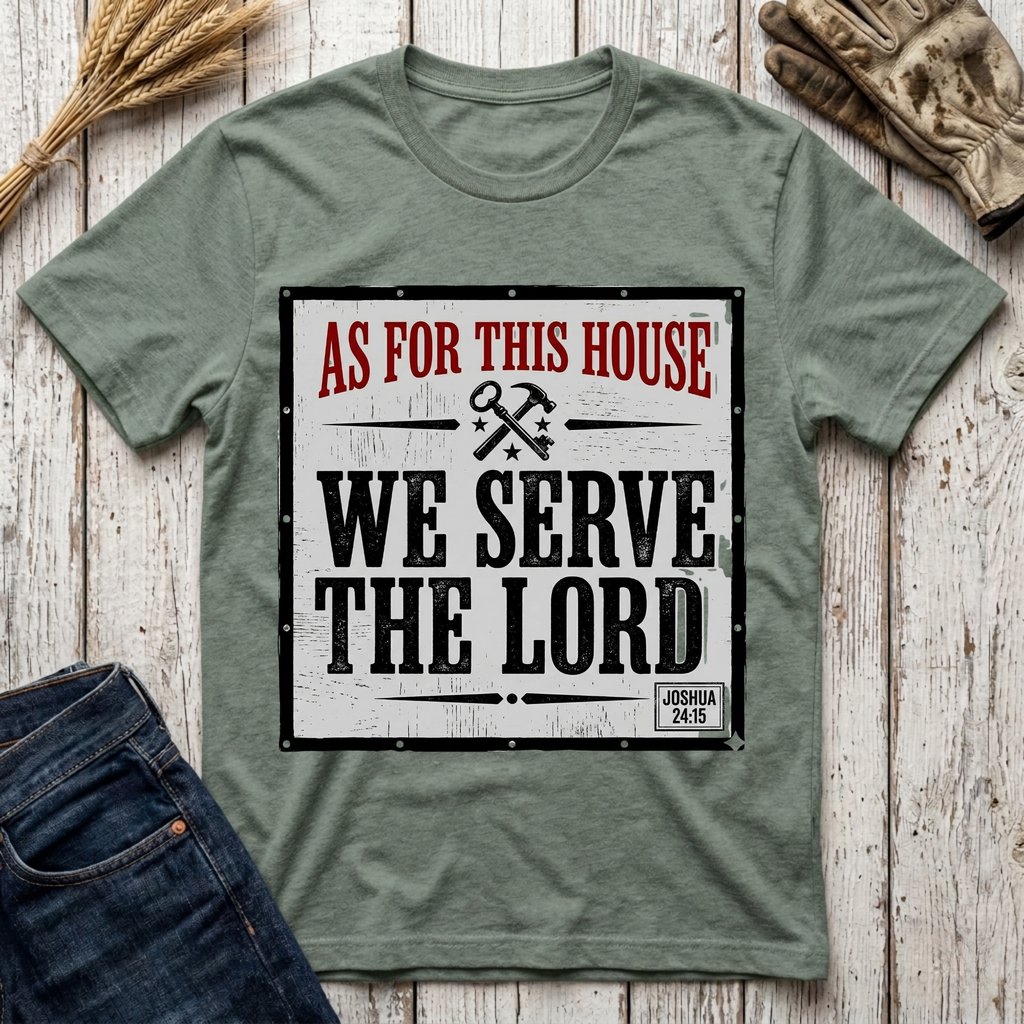 As For This House We Serve The Lord T-Shirt