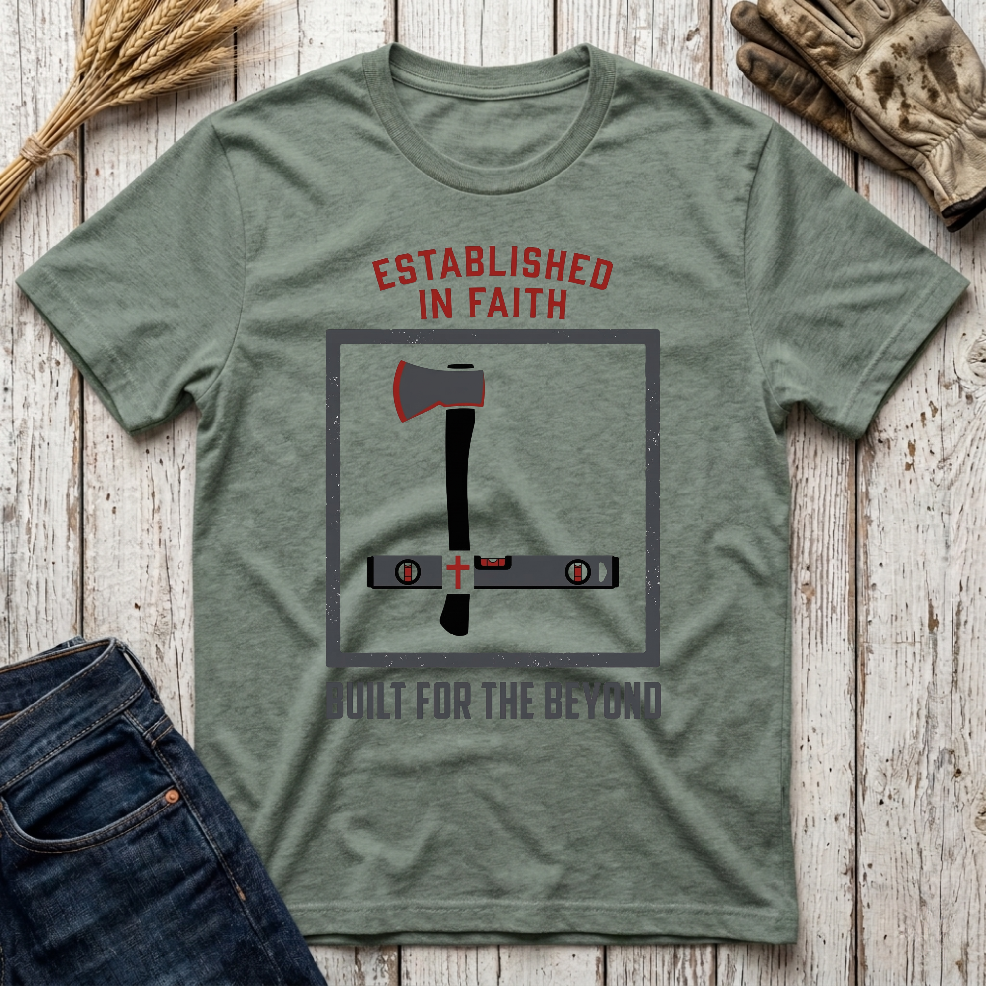 Established in Faith Built for the Beyond T-Shirt