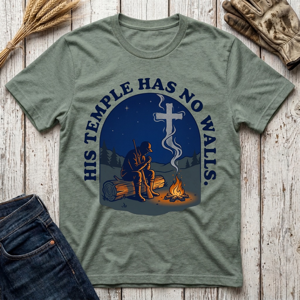 His Temple Has No Walls T-Shirt
