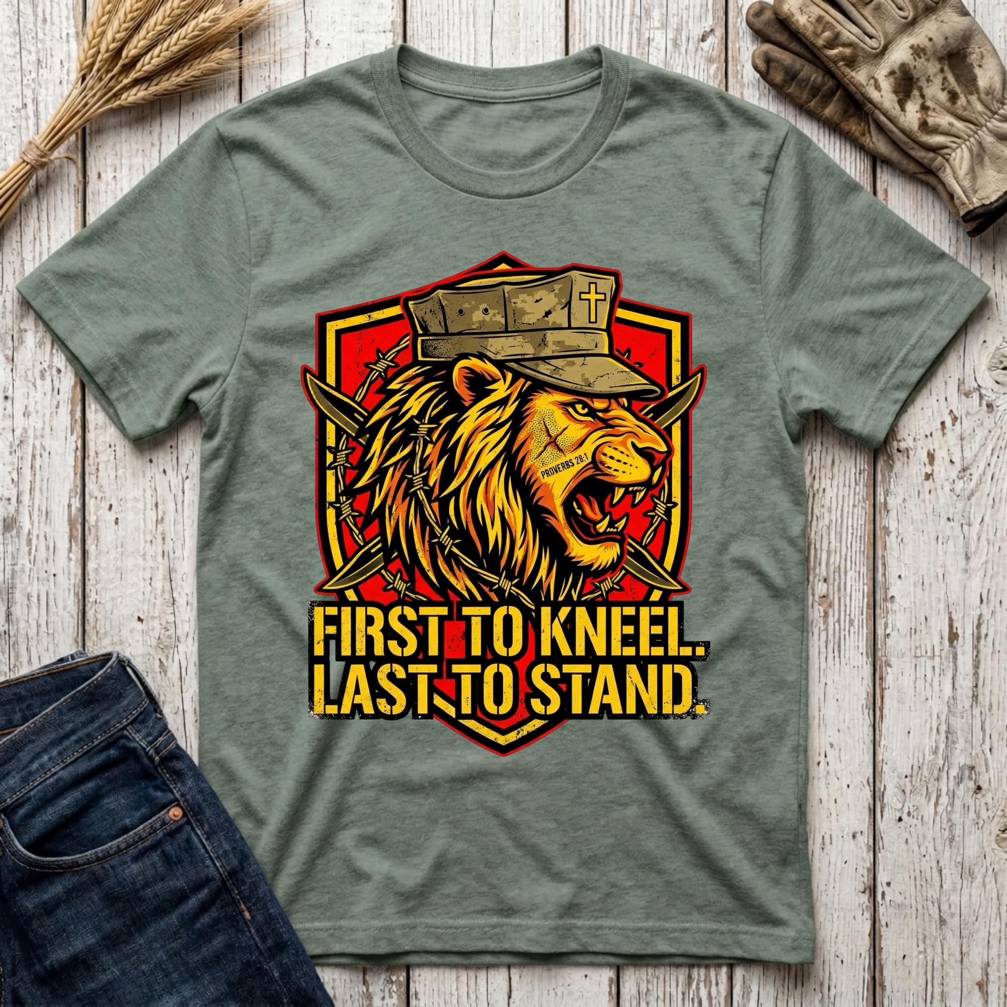 First to Kneel Last to Stand T-Shirt
