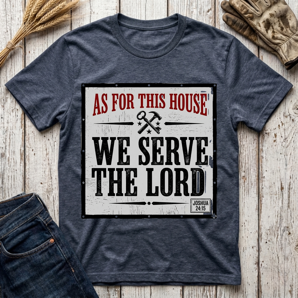 As For This House We Serve The Lord T-Shirt