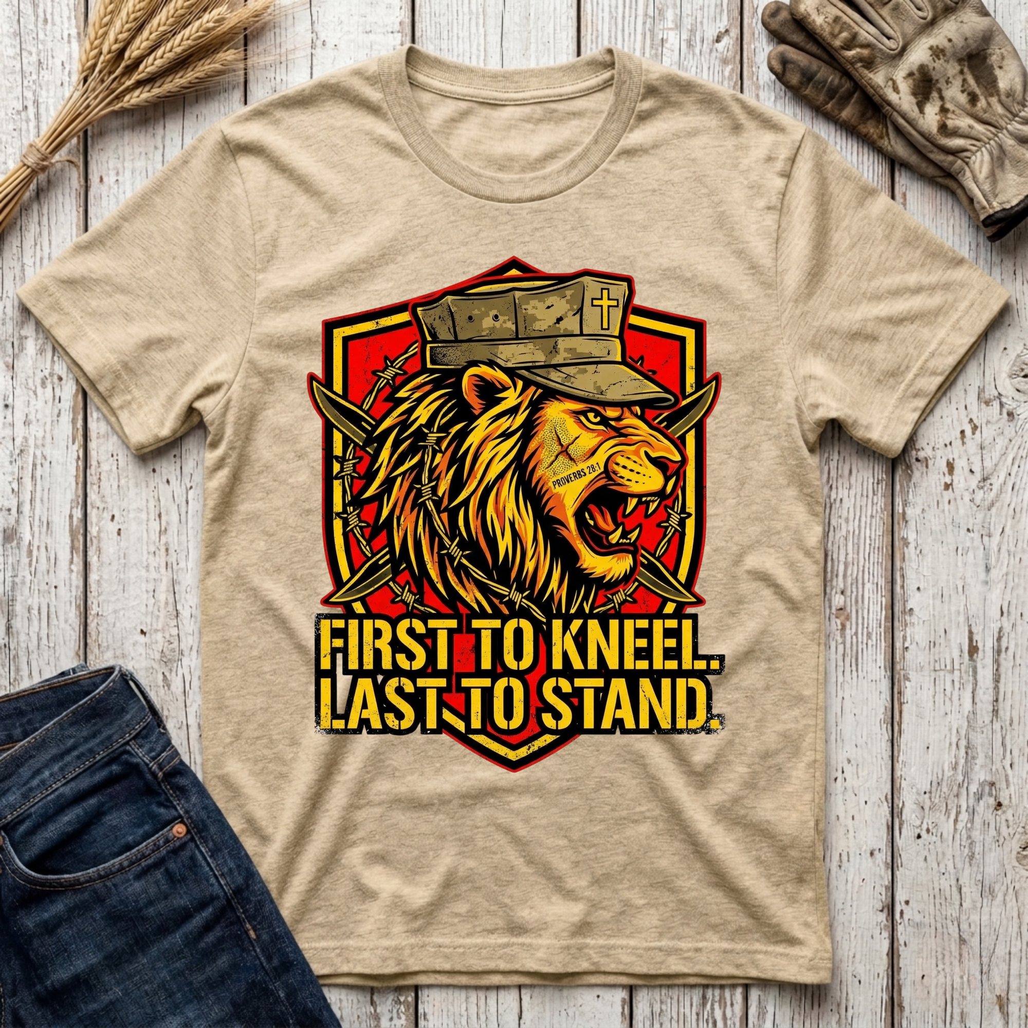 First to Kneel Last to Stand T-Shirt