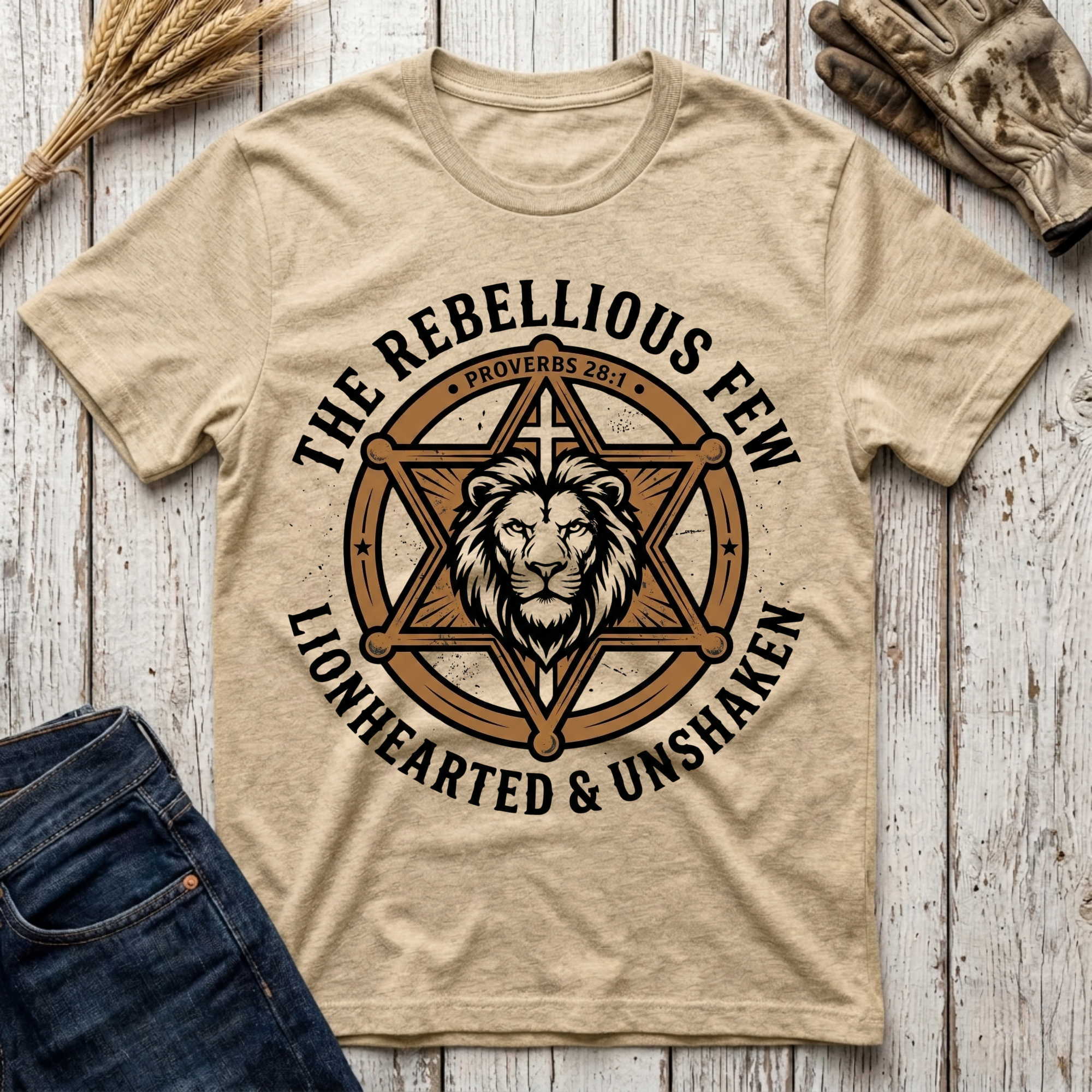 The Rebellious Few Lionhearted & Unshaken T-Shirt