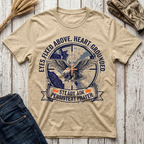 Eyes Fixed Above T-Shirt