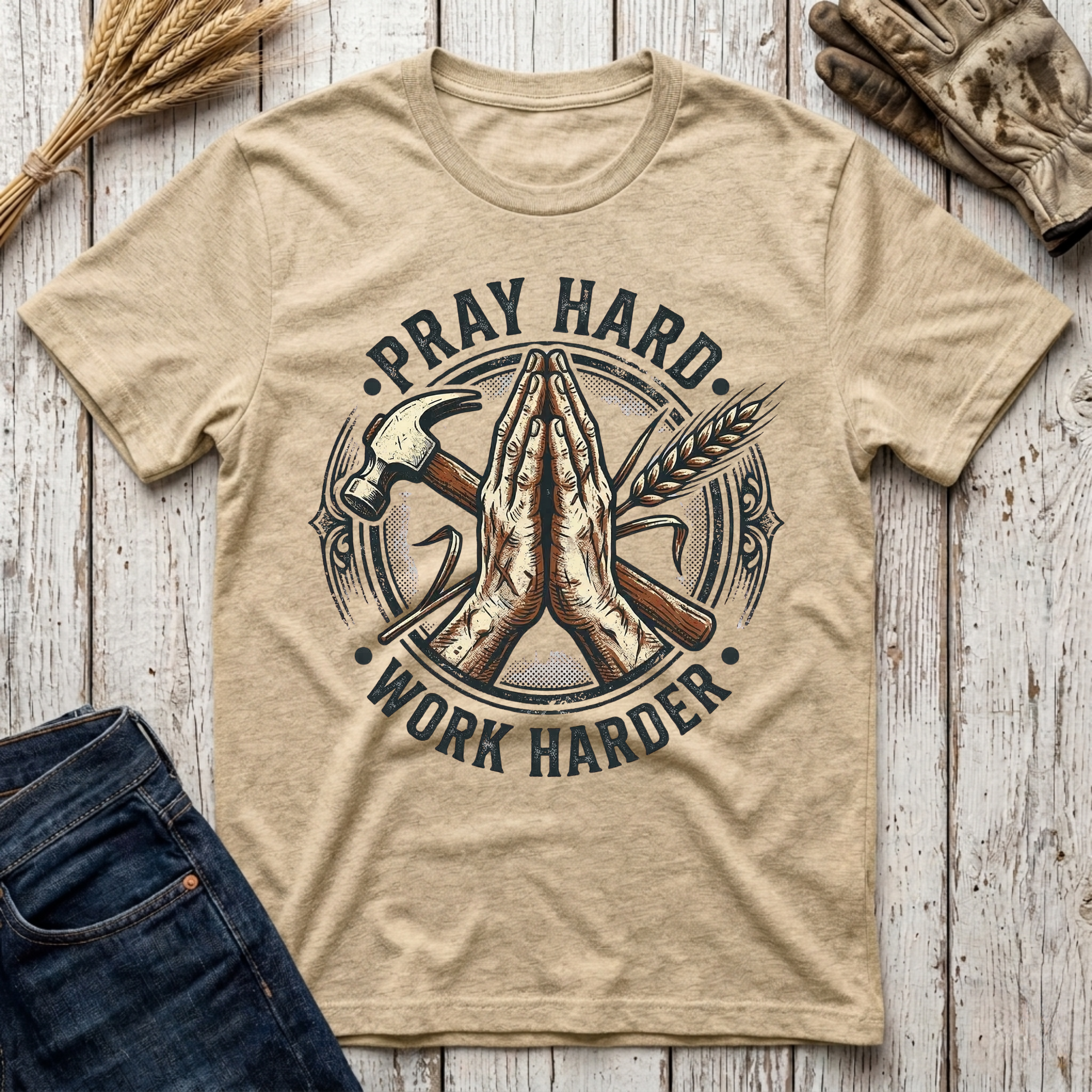 Pray Hard Work Harder T-Shirt