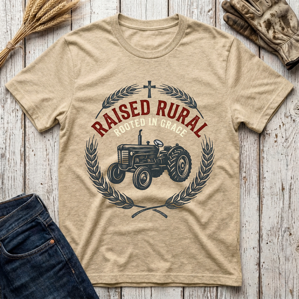 Raised Rural Rooted in Grace T-Shirt