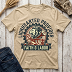 Lionhearted Provider Faith & Labor T-Shirt