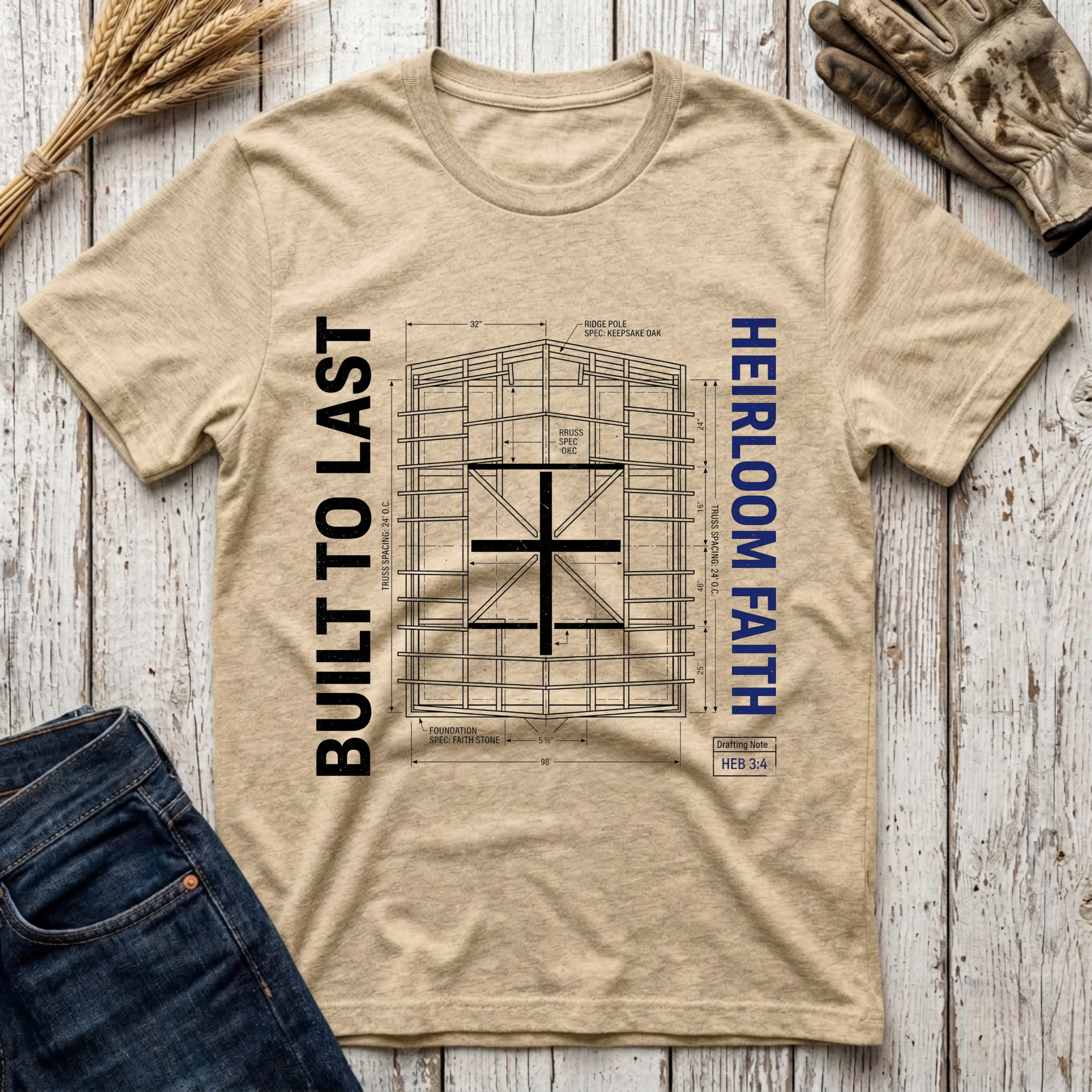 Built to Last Heirloom Faith T-Shirt