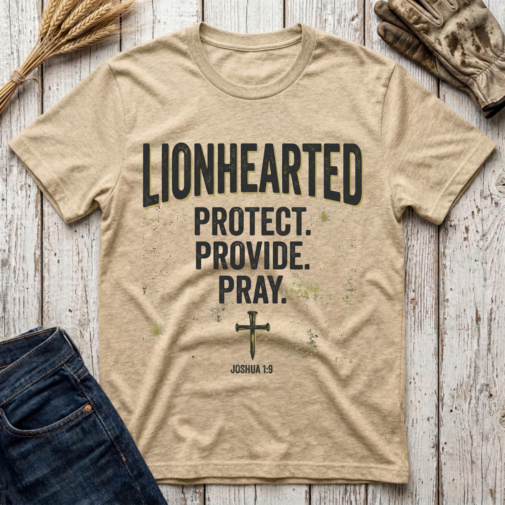 Lionhearted Protect Provide Pray T-Shirt