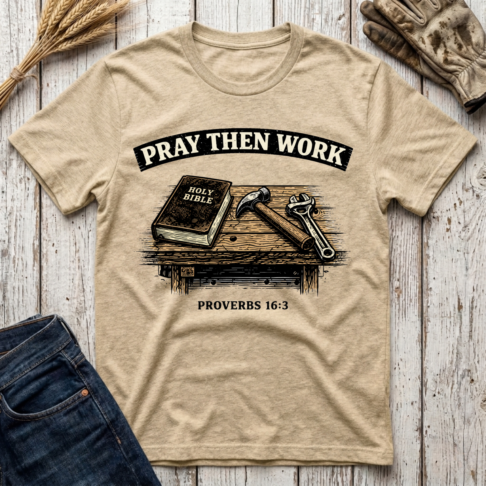 Pray Then Work T-Shirt