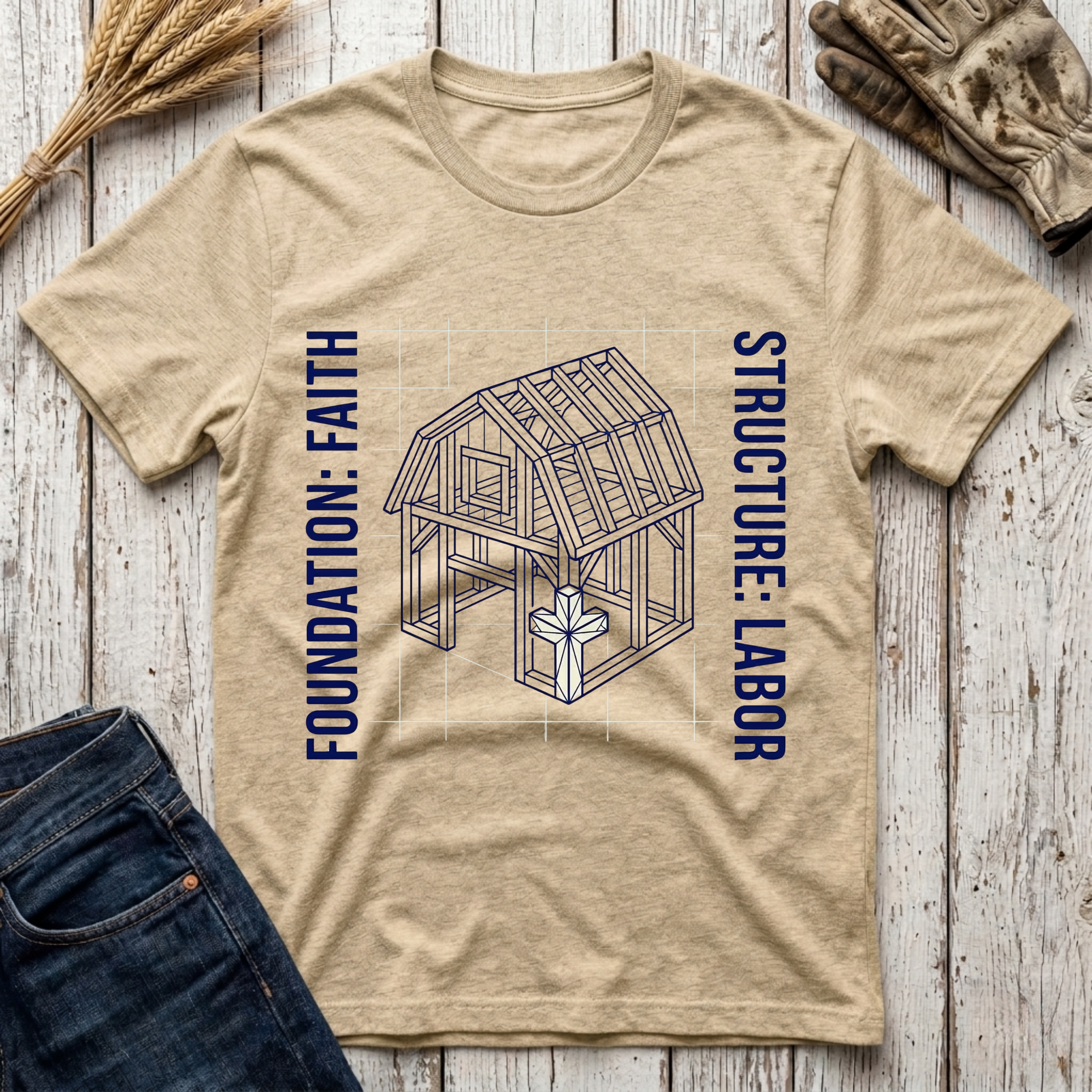 Foundation Faith Structure Labor T-Shirt