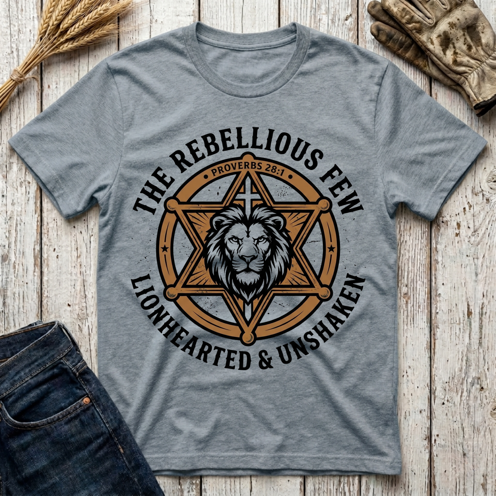 The Rebellious Few Lionhearted & Unshaken T-Shirt