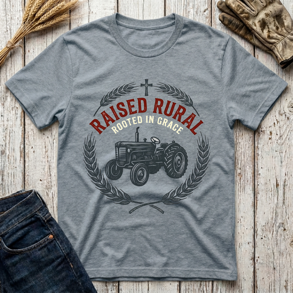 Raised Rural Rooted in Grace T-Shirt