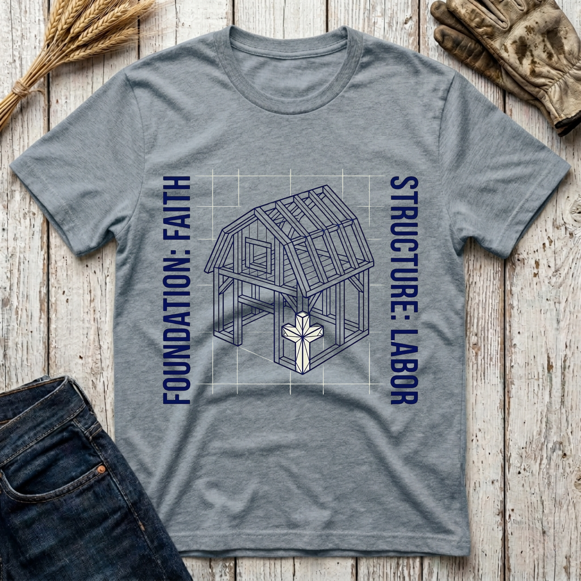 Foundation Faith Structure Labor T-Shirt