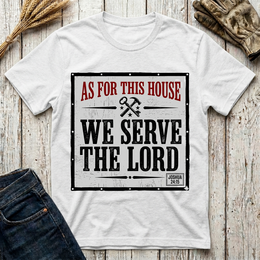 As For This House We Serve The Lord T-Shirt
