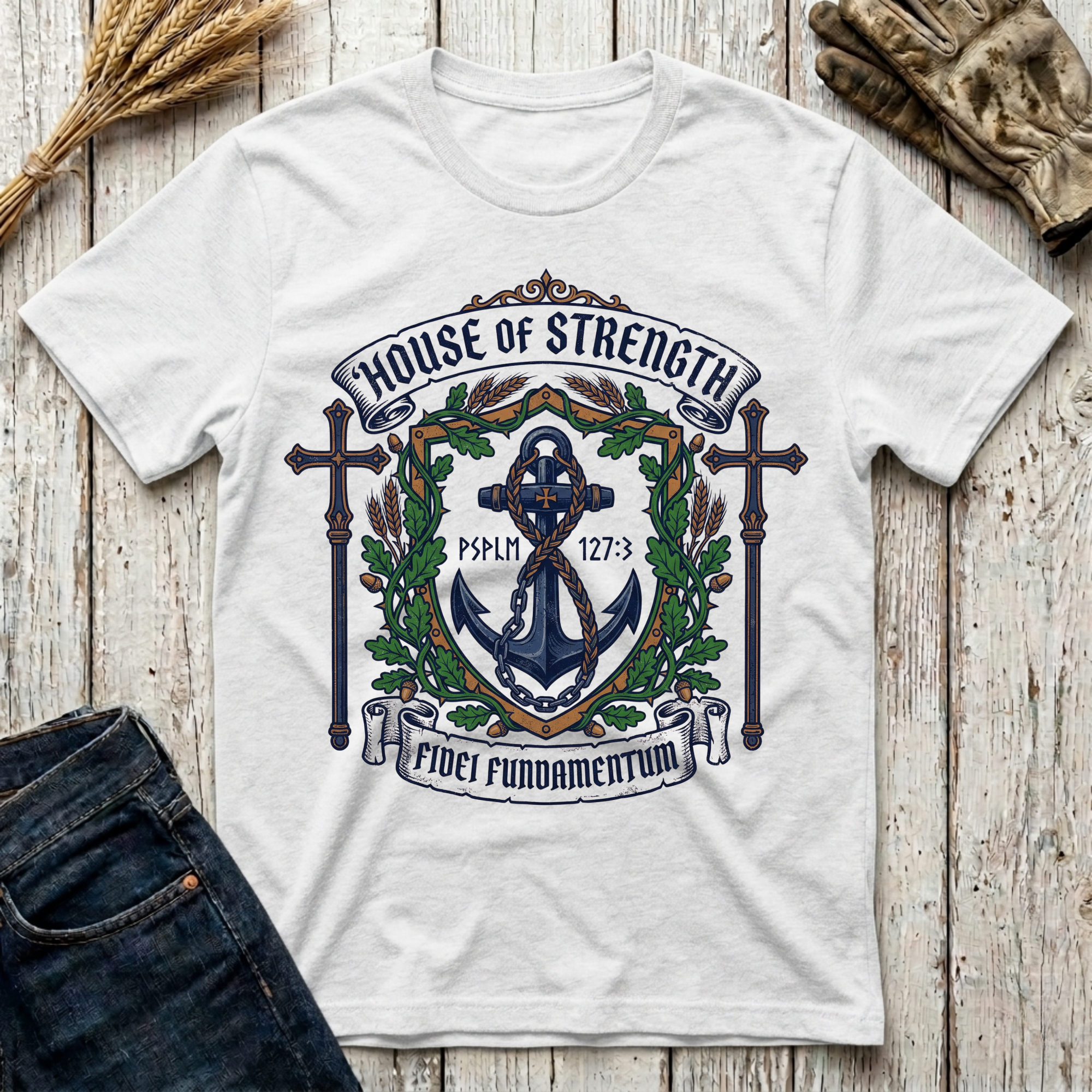 House of Strength Fidei Fundamentum T-Shirt