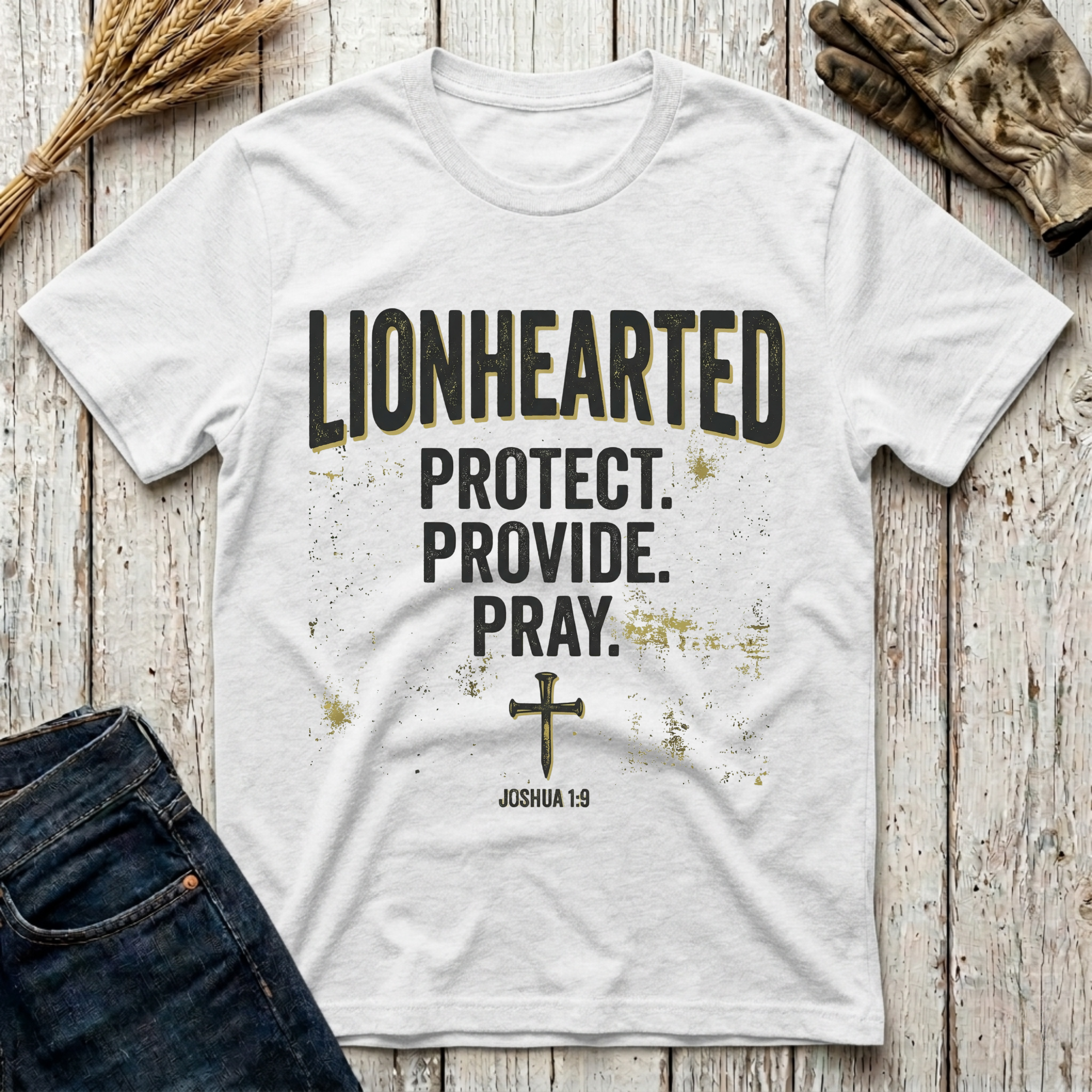 Lionhearted Protect Provide Pray T-Shirt