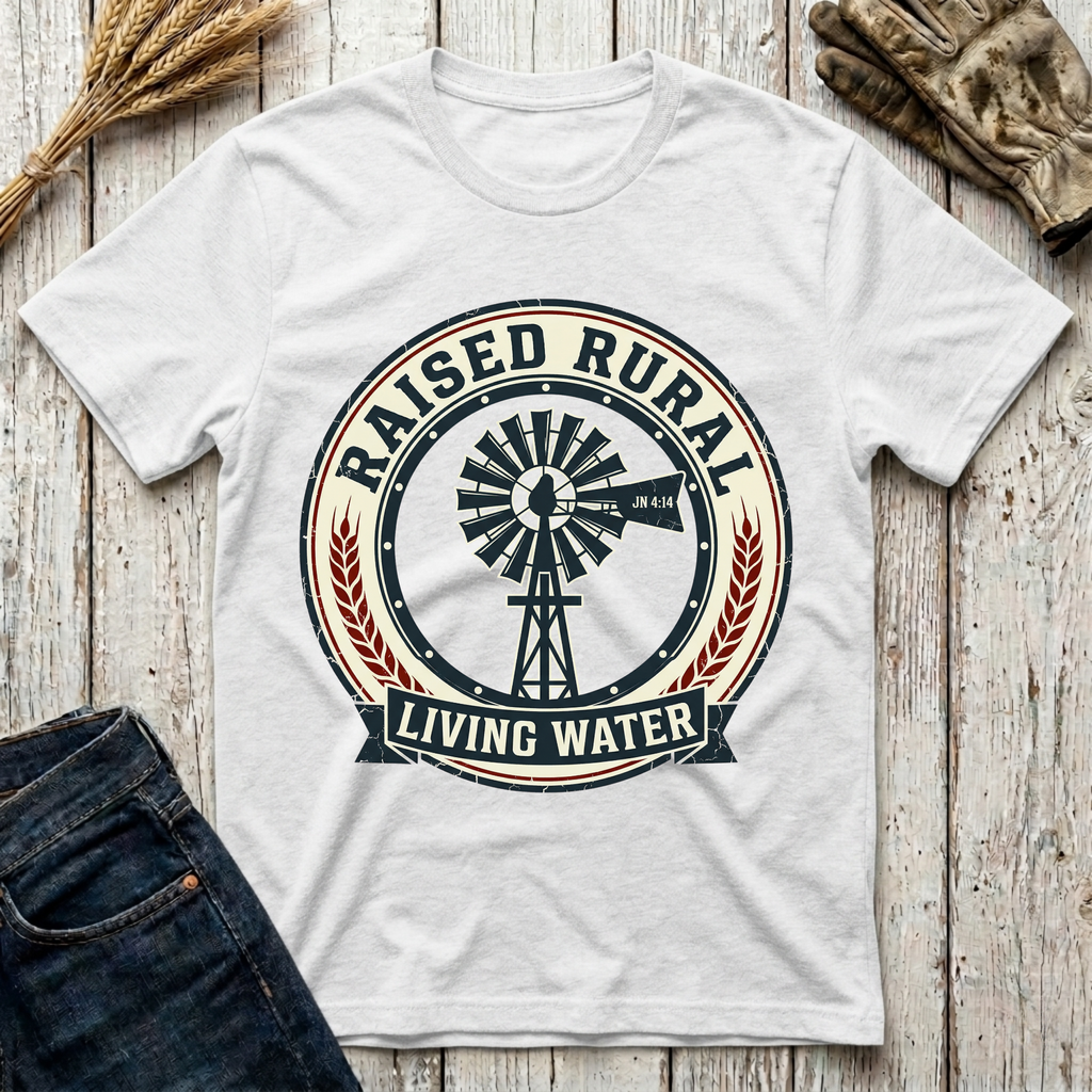 Raised Rural Living Water T-Shirt