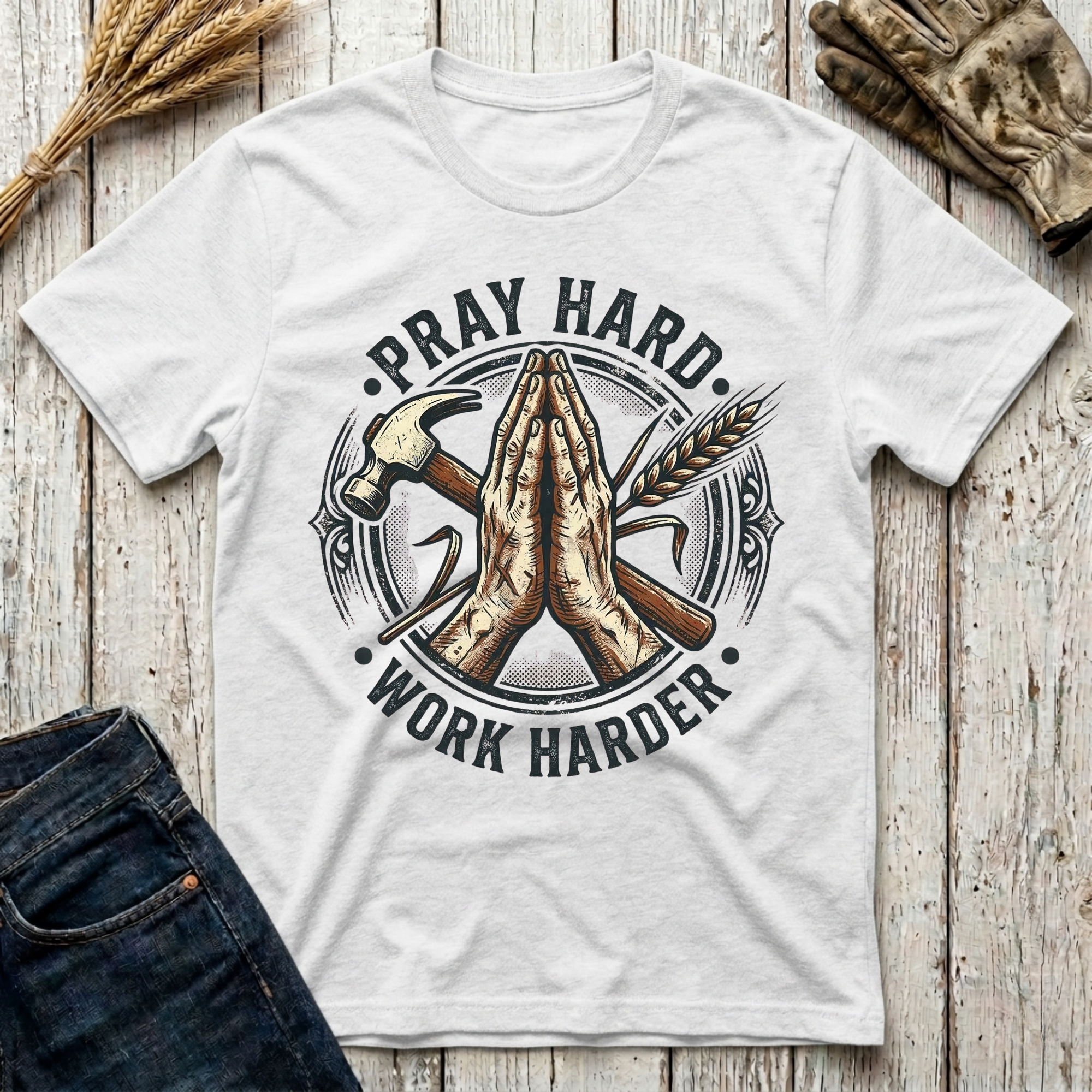 Pray Hard Work Harder T-Shirt