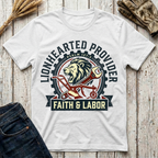 Lionhearted Provider Faith & Labor T-Shirt