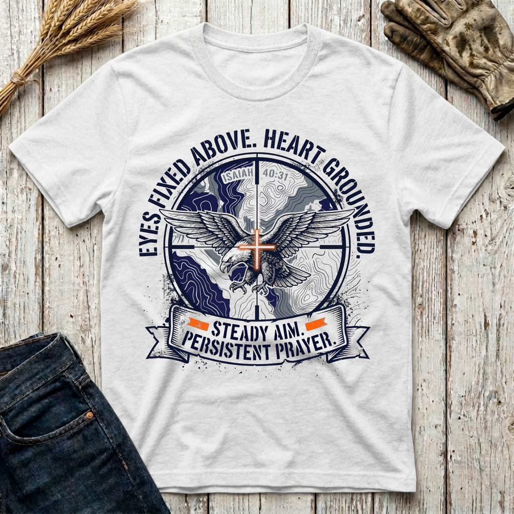 Eyes Fixed Above T-Shirt