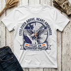 Eyes Fixed Above T-Shirt