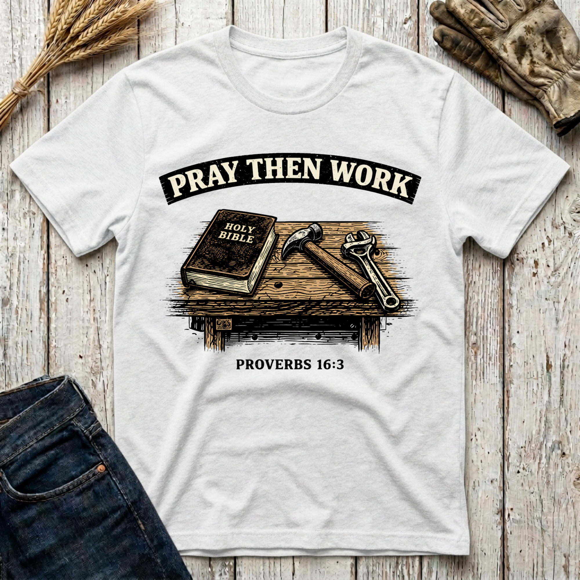 Pray Then Work T-Shirt