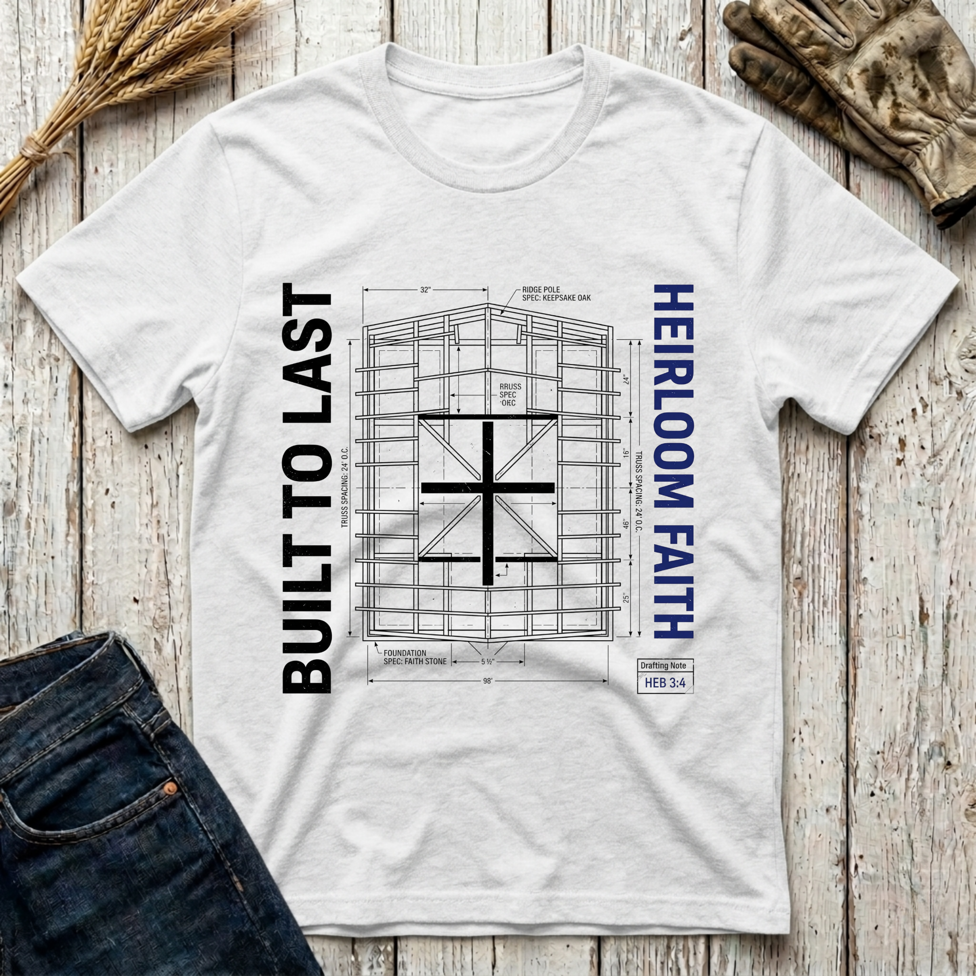 Built to Last Heirloom Faith T-Shirt